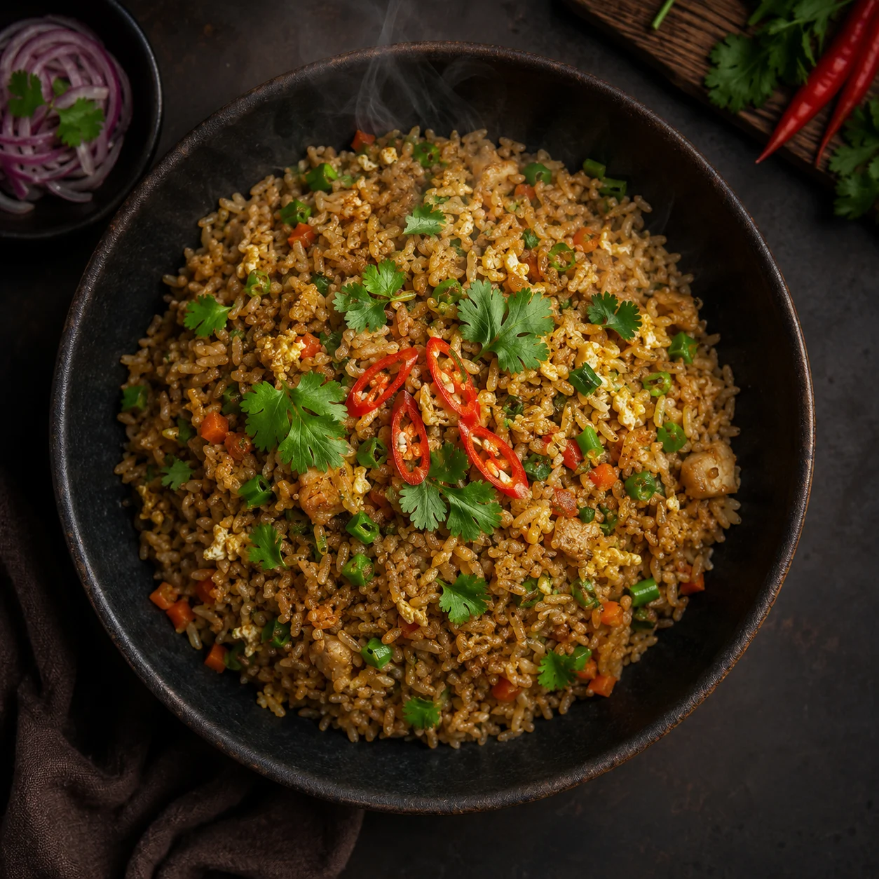 Sri Lankan fried rice bowl